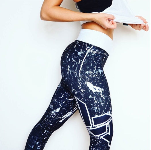 Printing Leggings Breathable Woman Pants