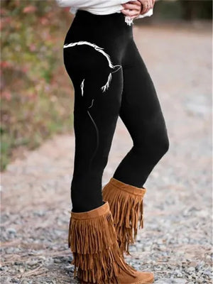 3D Digital Printing Warm Women's Leggings