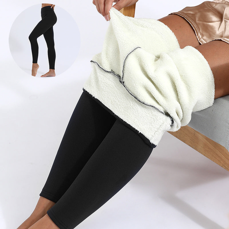 Winter Leggings Warm Thick High Stretch Lamb