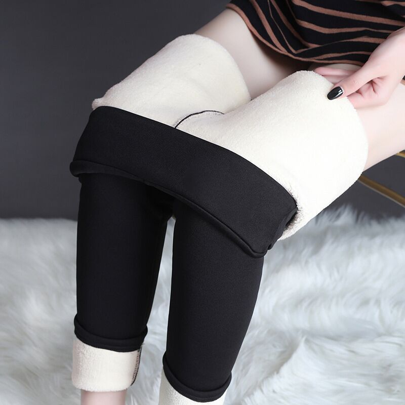 Winter Leggings Warm Thick High Stretch Lamb