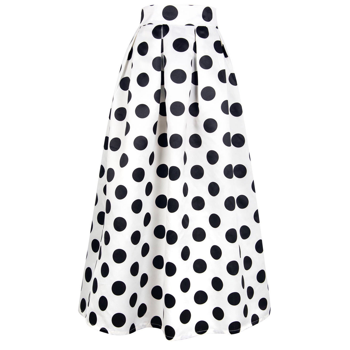 Skirt Retro Dots Large Swing Mid Skirt