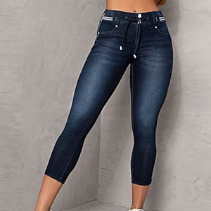 Tight Hip Raise Skinny Denim Ankle Length Pants