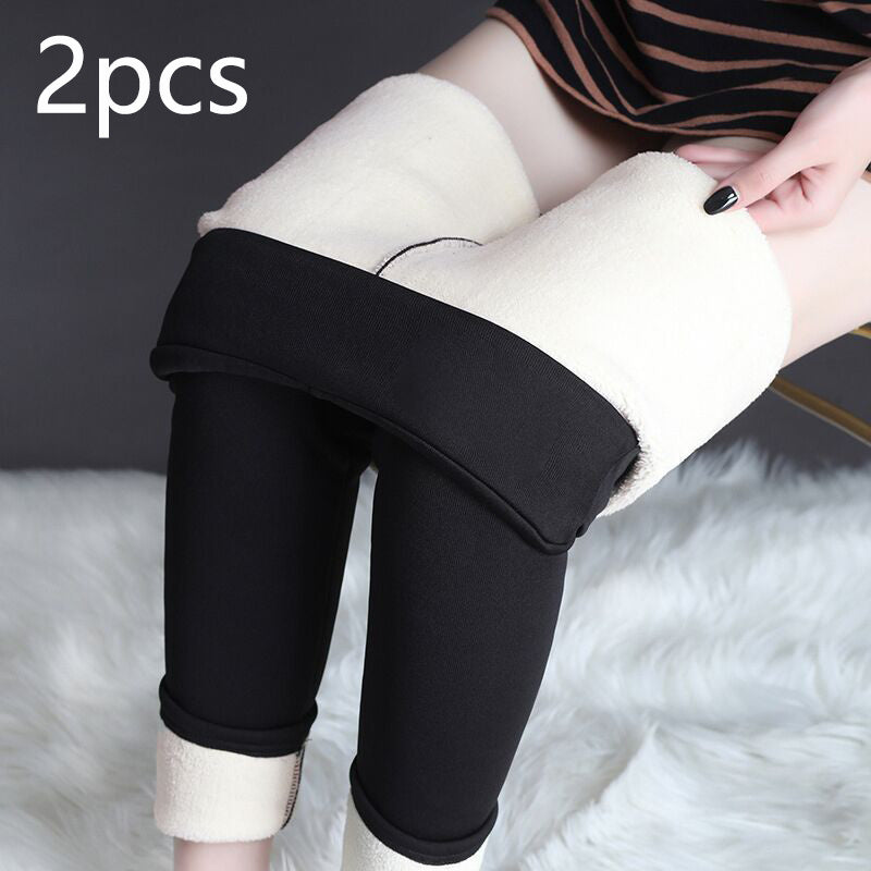 Winter Leggings Warm Thick High Stretch Lamb