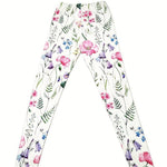 Flower Print Elastic Skinny Casual Leggings